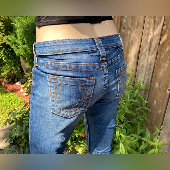 Mid-Light Wash True Religion Skinny Jeans - Picture 1 of 11
